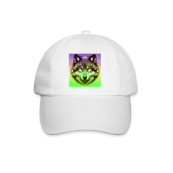 Wolf - Baseballkappe - Weiß/Weiß - Vorne