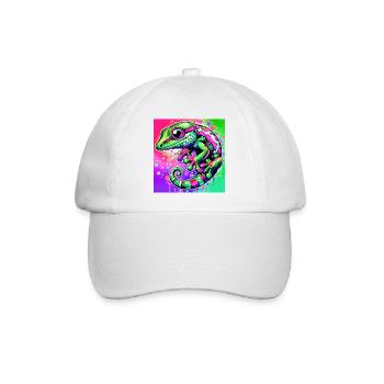 Gecko - Baseball Cap - white/white - Front