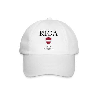 Riga souvenir, elegant design Riga - Baseball Cap - white/white - Front