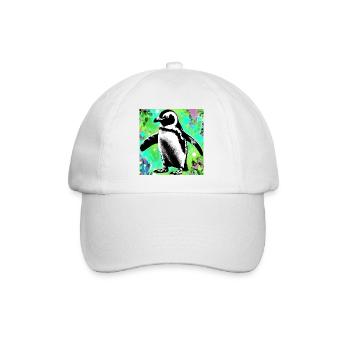 penguin - Baseball Cap - white/white - Front