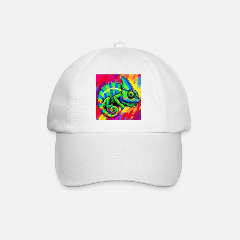 chameleon - Baseball Cap - white/white