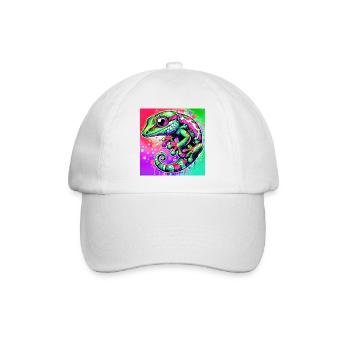 Gecko - Baseball Cap - white/white - Front