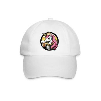 Unicorn Beer Funny - Baseball Cap - white/white - Front