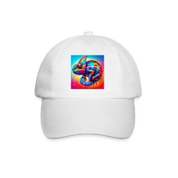 chameleon - Baseball Cap - white/white - Front