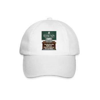 Germany's digital classroom is ready to go - Baseball Cap - white/white - Front