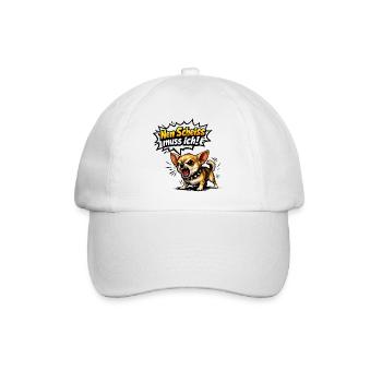 Nen scheiß muss ich Chihuahua - Baseballkappe - Weiß/Weiß - Vorne