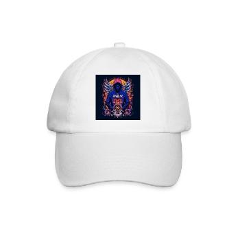 Heaven's Gate Hoodie with Angel Wings - Baseball Cap - white/white - Front