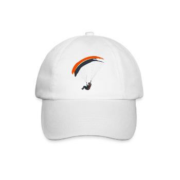 Paragliding Silhouette Adventure Freedom - Baseball Cap - white/white - Front