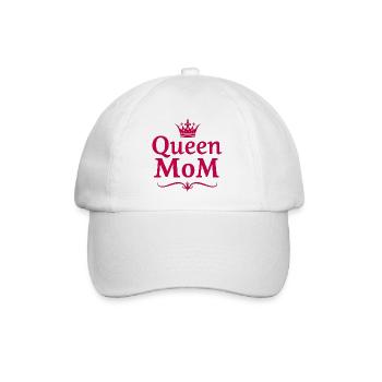 Queen Mom – Stylish Mother's Day Design - Baseball Cap - white/white - Front