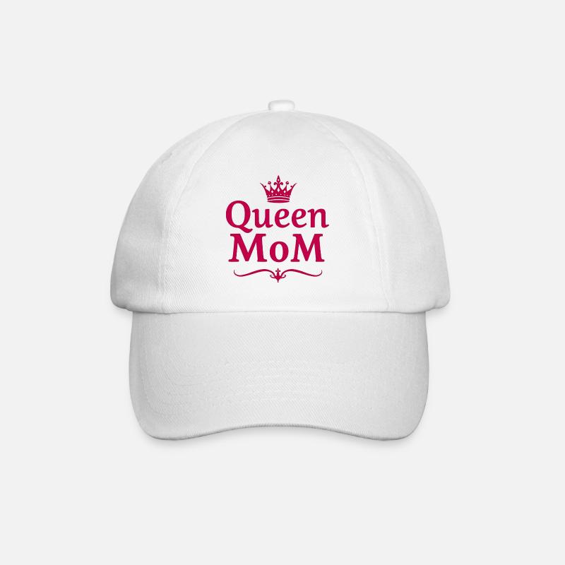Queen Mom – Stylish Mother's Day Design - Baseball Cap - white/white