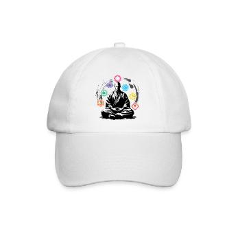 Méditation du chakra Zen Détendez-vous - Casquette classique - blanc/blanc - Devant