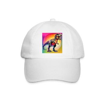 Dinosaurier - Baseballkappe - Weiß/Weiß - Vorne