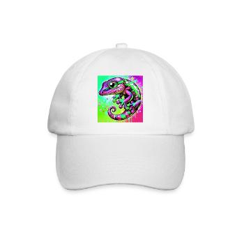 Gecko - Casquette classique - blanc/blanc - Devant