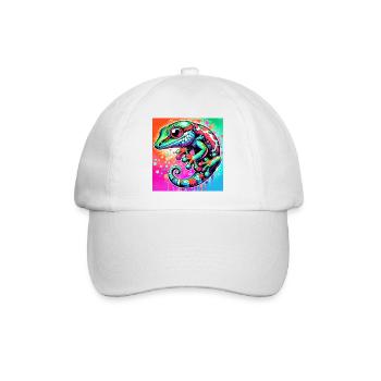 Gecko - Baseballkappe - Weiß/Weiß - Vorne