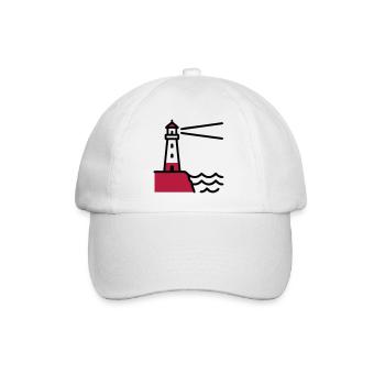 Lighthouse Coast Maritime Sea - Baseball Cap - white/white - Front