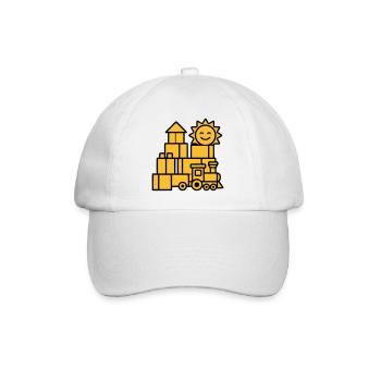 Bauklötze Eisenbahn Spielzeug - Baseballkappe - Weiß/Weiß - Vorne