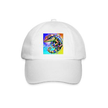Gecko - Baseball Cap - white/white - Front