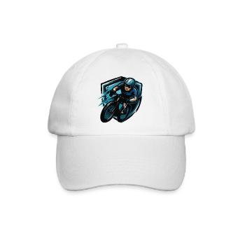 Blason de la bande dessinée Cycliste - Casquette classique - blanc/blanc - Devant