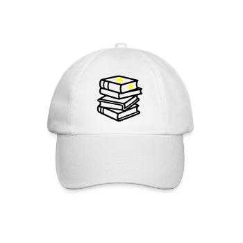 Stack of Books Star Fantasy Reading Book Club - Baseball Cap - white/white - Front