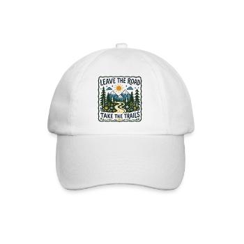Leave the Road Take the Trails Floral - Baseball Cap - white/white - Front