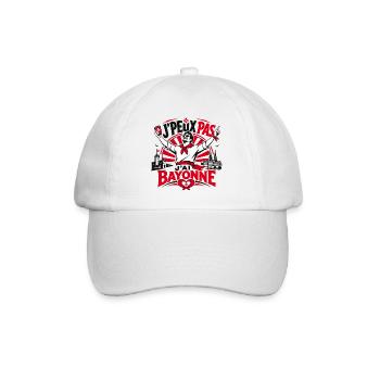 J'Peux Pas J'Ai Bayonne Fêtes Basques - Casquette classique - blanc/blanc - Devant