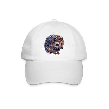 Hedgehog Colorful - Baseball Cap - white/white - Front