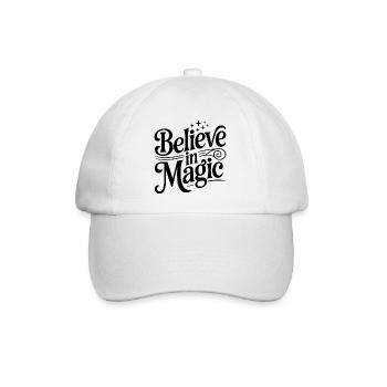 an Magie glauben - Baseballkappe - Weiß/Weiß - Vorne
