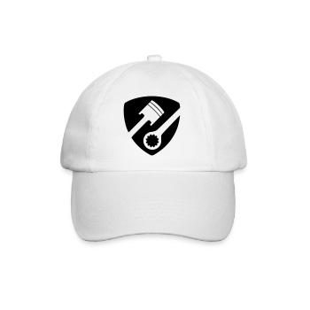 Kfz-Mechatroniker Kolben und Werkzeug - Baseballkappe - Weiß/Weiß - Vorne