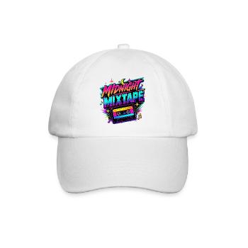 Midnight Mixtape années 80 - Casquette classique - blanc/blanc - Devant