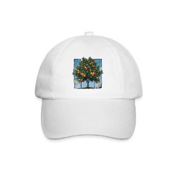 Oranger - Casquette classique - blanc/blanc - Devant