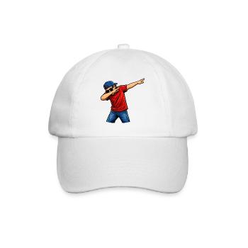 Dabbing Amerikaner - Baseballkappe - Weiß/Weiß - Vorne