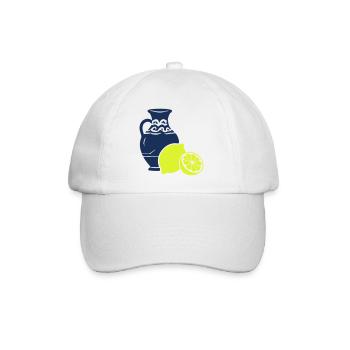 Zitrusvase Kontrast-Print - Baseballkappe - Weiß/Weiß - Vorne