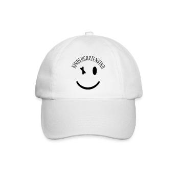 Kindergartenkind – Lustiges Kindergarten Design - Baseballkappe - Weiß/Weiß - Vorne