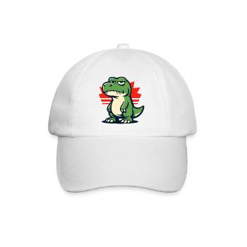 Chillig Dinosaur Mood Grumpy - Casquette classique - blanc/blanc - Devant