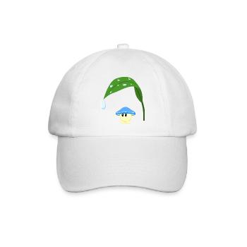 Blue Mushroom - Baseball Cap - white/white - Front
