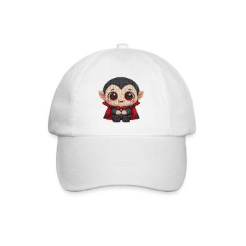 Cute vampire in knitted look - Baseball Cap - white/white - Front