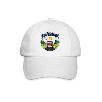 Say Yes to Adventure Van - Baseball Cap - white/white - Front
