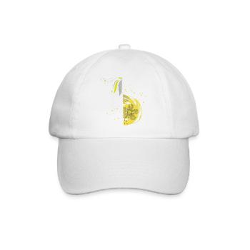 Flower Spiral Ornament - Baseball Cap - white/white - Front