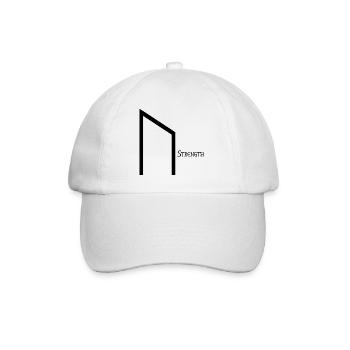 Rune Uruz avec Sens Noir – Viking Futhark - Casquette classique - blanc/blanc - Devant