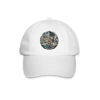 Moon Forest Blossom Trail - Baseball Cap - white/white - Front