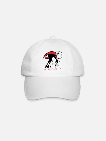 Storch, Frosch Büro - Baseballkappe - Weiß/Weiß