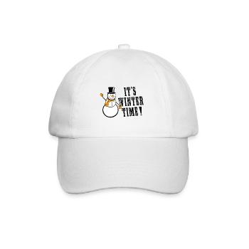 C’est le temps de l’hiver - Casquette classique - blanc/blanc - Devant