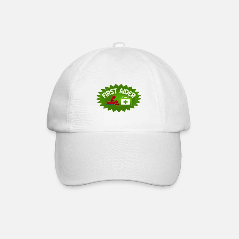 Secouriste - Casquette classique - blanc/blanc