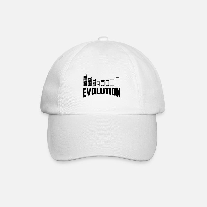 Evolution Handy to Smartphone - Baseballkappe - Weiß/Weiß