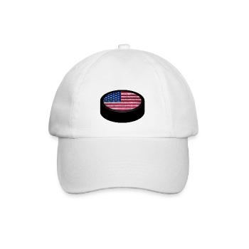 Team USA Hockey Puck - Baseballkappe - Weiß/Weiß - Vorne