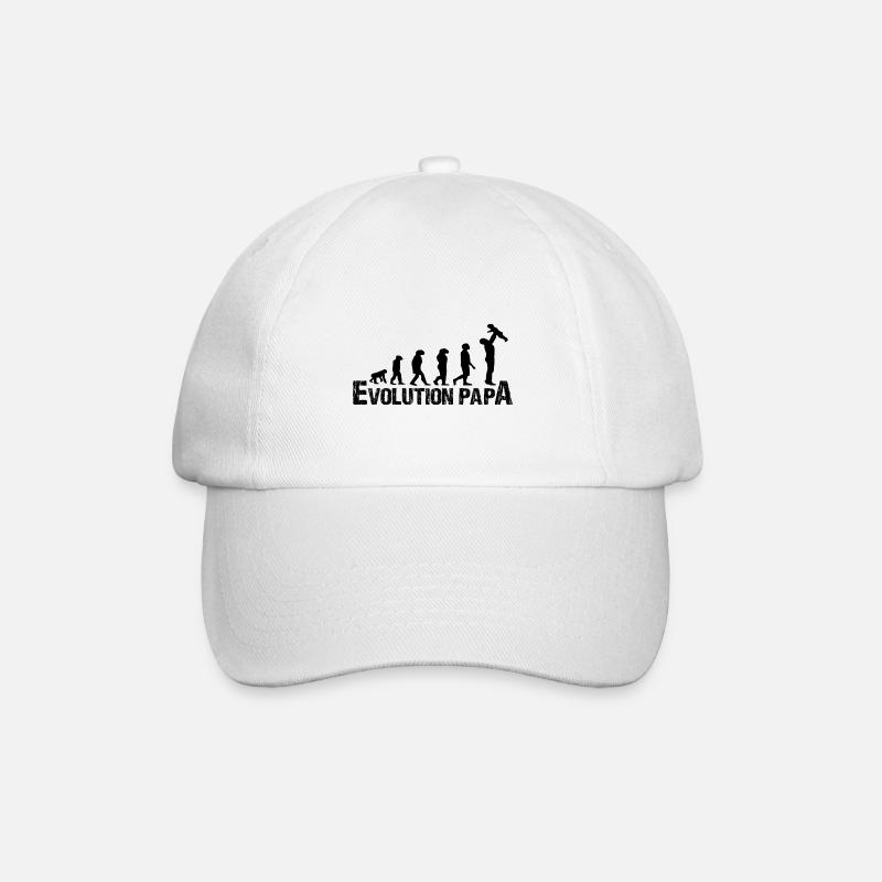 Evolution Papa - Baseballkappe - Weiß/Weiß