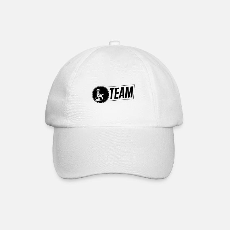 feuerwehrmann feuerwehr team logo - Baseballkappe - Weiß/Weiß