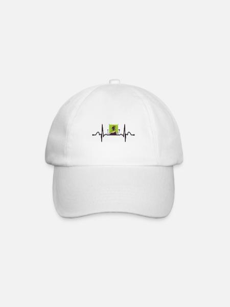 Actor Heartbeat - Baseball Cap - white/white