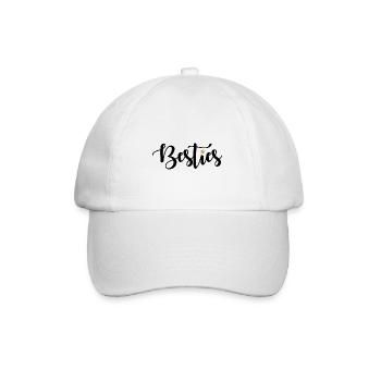 Besties - Baseball Cap - white/white - Front