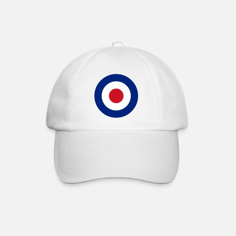 Roundel - Baseball Cap - white/white